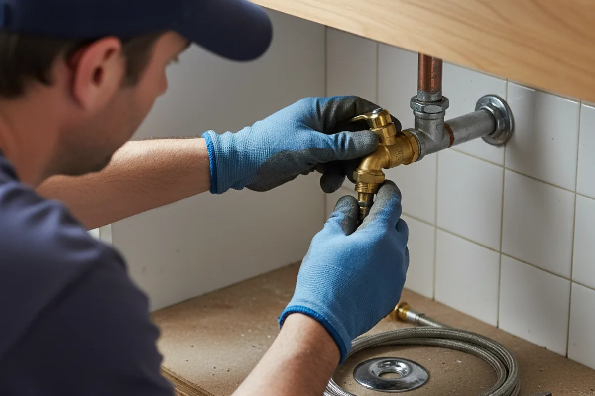 Shutoff valve and fitting work during Repiping in Hillsboro